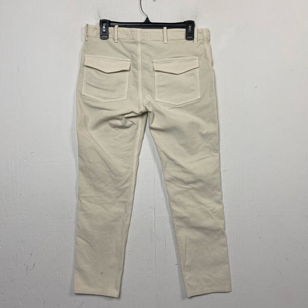Nili Lotan Women's Jenna Ivory Corduroy Slim Tapered Utility Pant Size 4 - Picture 4 of 10